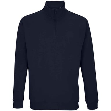SOLS Unisex Adult Conrad Quarter Zip Sweatshirt (French Navy)