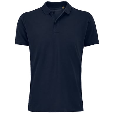 SOLS Mens Planet Pique Organic Polo Shirt (French Navy)
