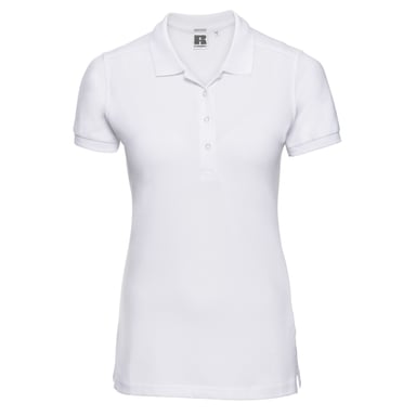 Russell Womens/Ladies Pique Polo Shirt (White)