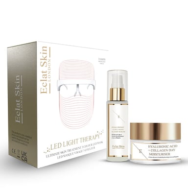 Mascarilla Led 3 Colores + Sérum Ácido Hialurónico 60ml + Crema Ácido Hialurónico 50ml