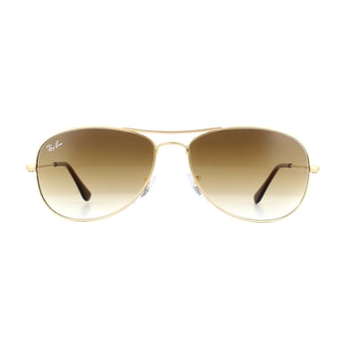 Gafas de sol Ray-Ban Aviator unisex en degradado marrón dorado