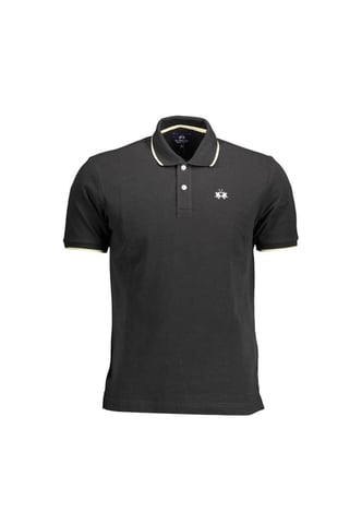 Polo De Algodon Con Bordado En Contraste
