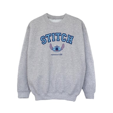 Disney Girls Lilo And Stitch Collegial Sweatshirt (Sports Grey)