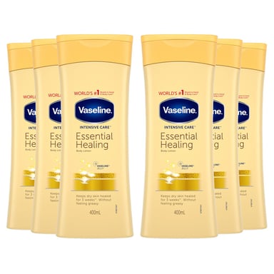 Vaseline Intensive Care Body Lotion Essential Healing 400ml, 6 Pack
