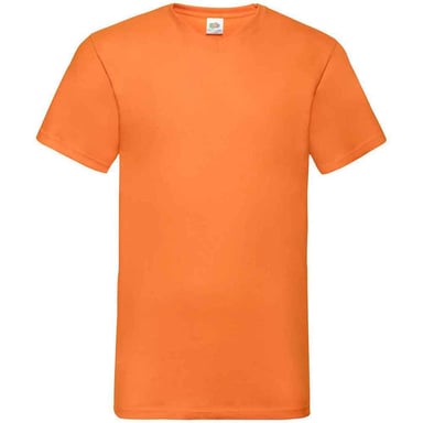 Fruit of the Loom Mens Valueweight V Neck T-Shirt (Orange)