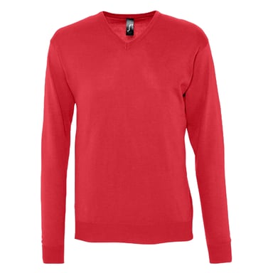 SOLS Mens Galaxy V Neck Jumper (Red)