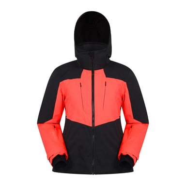 Mountain Warehouse Womens/Ladies Altitude Extreme RECCO Ski Jacket (Navy Blue/Red Orange)