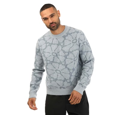 Men's Wood Wood Spencer Crewneck Knitted Sweatshirt in Grey