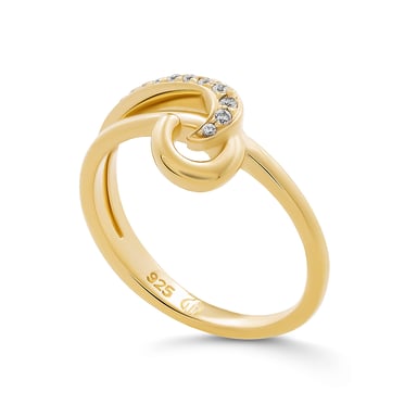 Orphelia 'Ida' Women's 925 Sterling Silver Ring - Gold ZR-7521/G