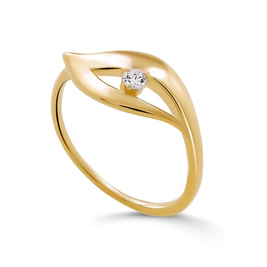 Orphelia 'Milan' Women's 925 Sterling Silver Ring - Gold ZR-7519/G