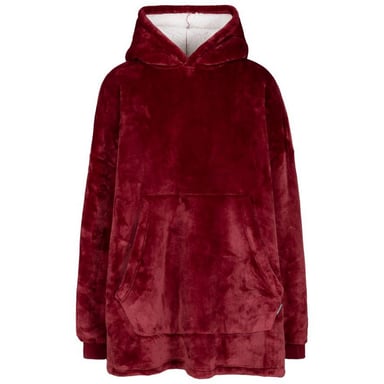 Trespass Unisex Adult Cosiness Oversized Hoodie Blanket (Dark Cherry)