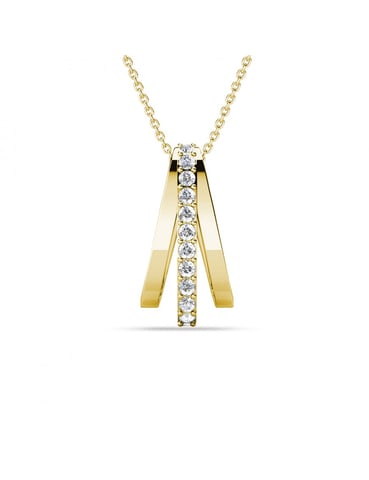 Colgantes Aurielle - Oro y Cristal