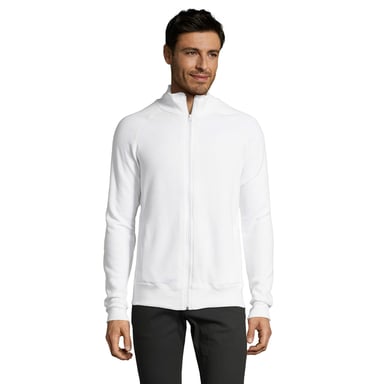 SOLS Mens Sundae Zipped Jacket (White)