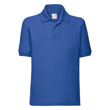Fruit of the Loom Childrens/Kids Pique Short-Sleeved Polo Shirt (Royal)