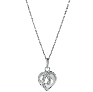 Orphelia 'Amore' Women's 925 Sterling Silver Pendant with Chain - Silver ZH-7577