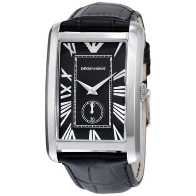 Emporio Armani AR1604 Rectangular Black Dial Men's Watch