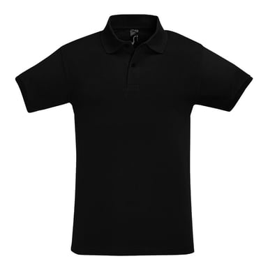 SOLS Mens Perfect Pique Short Sleeve Polo Shirt (Black)