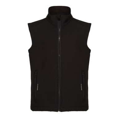 Regatta Childrens/Kids Ablaze Softshell Reflective Gilet (Black)