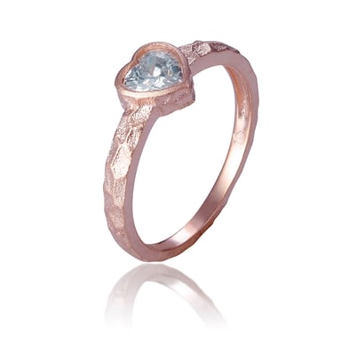 Orphelia 'Nora' Women's 925 Sterling Silver Ring - Rose ZR-7435