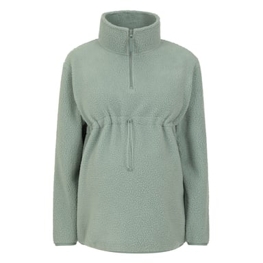 Mountain Warehouse Womens/Ladies Cosy Sherpa Half Zip Maternity Fleece Top (Green)