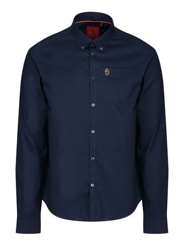 Luke 1977 Telford Tailored Fit Smart Shirt Navy