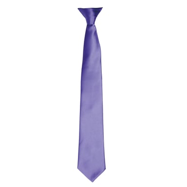 Premier Colours Mens Satin Clip Tie (Purple)