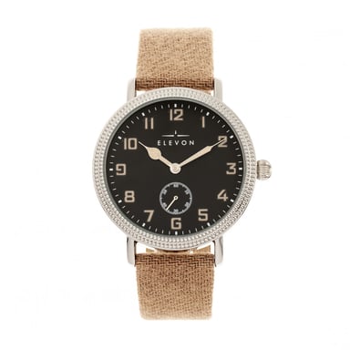 Reloj Elevon Northrop con correa de cuero y lana superpuesta