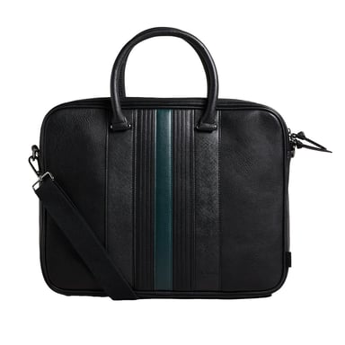 Ted Baker Nevver Bolsa de Documentos a Rayas Negra para Hombre