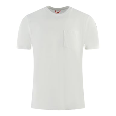 Camiseta Parajumpers Basic Tee Chest Pocket Blanca