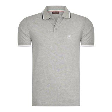Cappuccino Italia Polo SS Polo Applique Pique Gris
