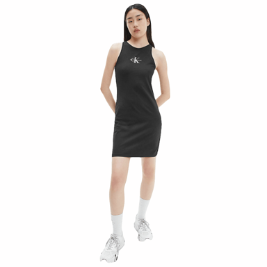 Bata de Calvin Klein para mujer con logotipo clásico en la parte delantera