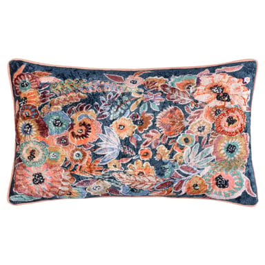 Funda de cojín de terciopelo floral Aquess de Wylder Tropics