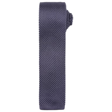 Premier Unisex Adult Slim Knitted Tie (Steel)