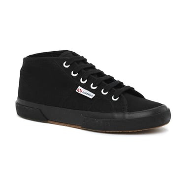 Superga Unisex Adult 2754 Cotu Mid Cut Trainers (Full Black)