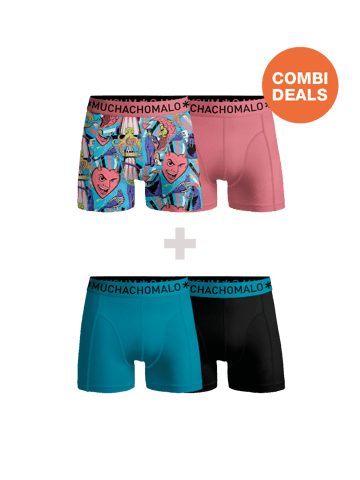 Muchachomalo Boxer Hombre - 2+2 Piezas - Calzoncillos Hombre