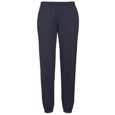Fruit Of The Loom Mens Elasticated Cuff Jog Pants / Jogging Bottoms (Deep Navy)