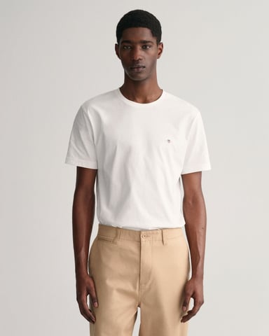 GANT Mens Regular Fit Short Sleeve Shield Logo T-Shirt