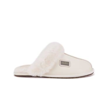 Closed Mule Satin Pale
