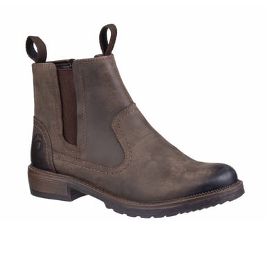 Cotswold Womens/Ladies Laverton Slip On Leather Ankle Boot (Brown)