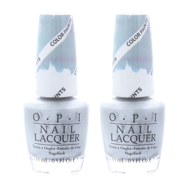 OPI Nail Lacquer 15ml Silver Canvas Undercoat x 2