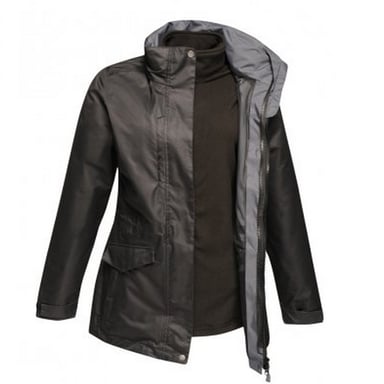 Regatta Womens/Ladies Benson III 3-in-1 Breathable Jacket (Black/Black)