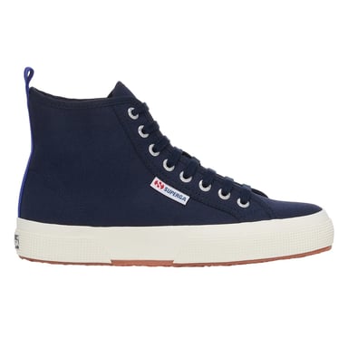 Superga Unisex Adult 2750 Cotton Mid Cut High Tops (Navy/Spectrum Blue/Avorio)