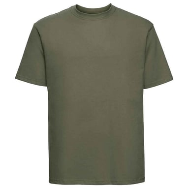 Russell Mens Ringspun Cotton Classic T-Shirt (Olive Green)