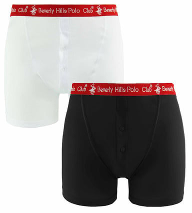 Beverly Hills Polo Club Mens 2 paquetes shorts boxer
