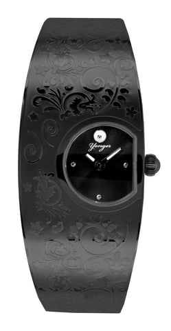 Yonger y Bresson: reloj con esfera negra