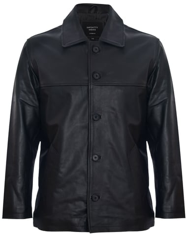 Chaqueta clásica de piel de vaca