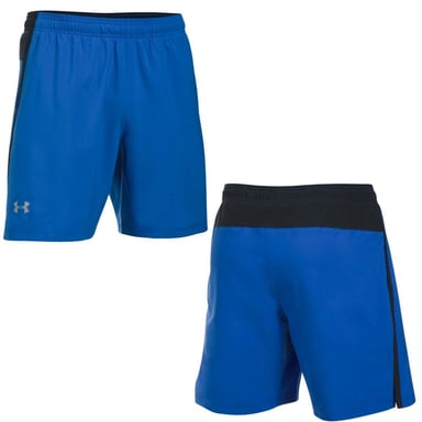 Under Armour 2 en 1 Launch pantalones cortos azules - Hombres