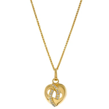 Orphelia 'Amore' Women's 925 Sterling Silver Pendant with Chain - Gold ZH-7577/G