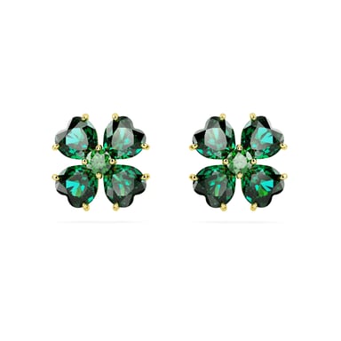 Swarovski 'Idyllia' Women's Gold Plated Metal Stud Earrings - Gold 5666236
