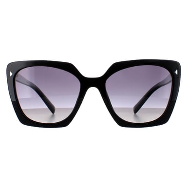 Prada PR23ZS 1AB5W1 schwarz grau Gradient polarisierte Sonnenbrille